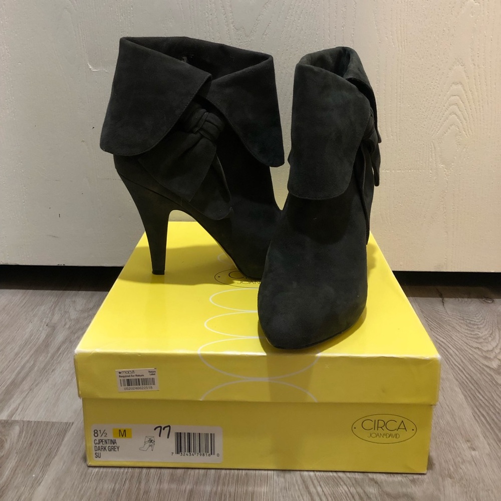 Grey ankle boots